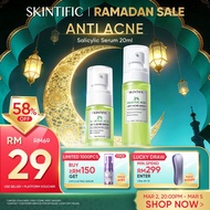 SKINTIFIC 2% Salicylic Acid Anti Acne Serum Acne Scars Dark Spots Skincare Brightening Niacinamide E