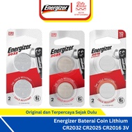 Energizer CR2032 Lithium Coin Battery CR2025 CR2016 3V Watch Button Battery, 2 Pcs