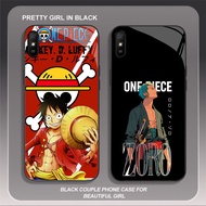 HK-34 Luffy One Piece Glass Casing for Xiaomi Redmi Note poco 14R A4 9i C75 14C 7 9A A3 Pro 5G