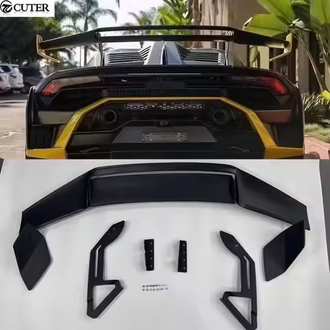 Lp610 Lp610-4 Lp580 STO Style Dry Carbon Fiber Rear Trunk Spoiler Lip Wing for Lamborghini Huracan L