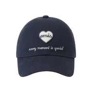 Emis Heart Wappen Ball Cap emis cap 24New แท้ พร้อมส่ง หมวกเบสบอล สไตล์คู่รัก