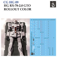 [ COPY GHOST] HG09 HG 1/144  RX-78-2.0 ROLLOUT COLOR  GTO (HIQ Water Decal) [White Fluorescent]