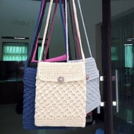 GALETHA - TAS RAJUT HP /TAS HP SELEMPANG / TAS PASPOR / RAJUT MURAH / TAS SELEMPANG RAJUT BATIK UKUR