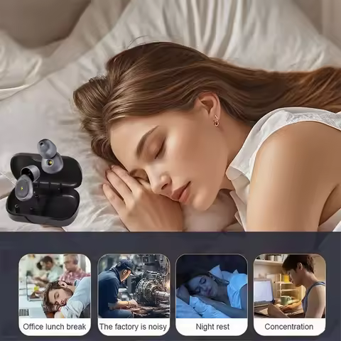 Quality Loop Silicone Earplugs Noise Reduction for Swimming & Sleep