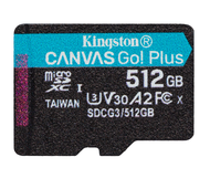 MICRO SD CARD 512 GB MICRO SD CARD (ไมโครเอสดีการ์ด) KINGSTON CANVAS GO PLUS (SDCG3/512GB)