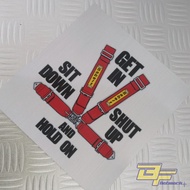 [Export Spec] Sabelt Aluminium look sticker JDM style sticker