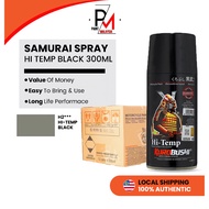SAMURAI Spray Hi Temp Black H2 Spray Exhaust Spray Tahan Panas Spray Ekzos Spray Kulit Enjin Cat Ekz