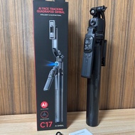 C17 Selfie Stick Ai Face Tracking Bluetooth Retractable Stick Tripod