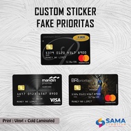 Custom Fake Priority - Skin Card Sticker - Vinyl ATM Debit, Credit, Emoney, Flazz, Access Card Stick