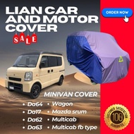 MINIVAN COVER FOR DA64, DA63, DA62, DA17, MAZDA SCRUM, MULTICAB FB TYPE ETC. Car Cover Penutup Keret