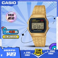 卡西欧（CASIO）手表复古小方块小金表运动电子学生日韩手表生日礼物A159WGEA-1PR