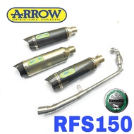 Exhaust Benelli RFS150i Ekzos Tabung MOTOR Muffler ARROW Full System Stainless Steel Accessories QPM