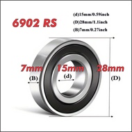 MUQZI 6902 RS 28x15x7mm Seal Hub Bearing for Mavic Hope DT Swiss ARC Koozer Chosen Fastace