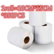 350PCS(Fold/Roll) A6 Thermal Paper 100*150MM(PREMIUM QUALITY)Consignment Note Barcode 10*15cm 热敏贴纸 Airway Bill Sticker