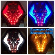 Lampu Stop Moge Style Sen Led Laser Yamaha R25 Mt25 Dan Mx King Stop Lamp 3 In 1 R25 Mt25 Mxking Bon