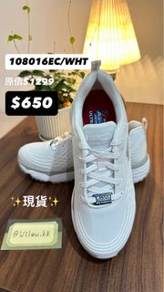 Skechers 108016EC/WHT 運動鞋工作鞋護士鞋