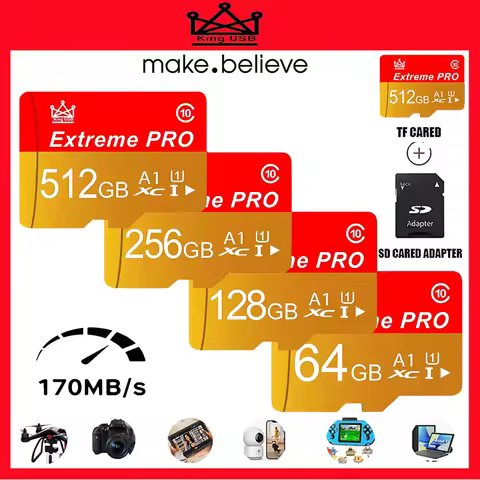 Universal Memory Card and Micro SD Card SD Cards TF Cards Quick Transfer 16GB/64GB/256GB/512GB for S