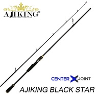 (12KG MAX LOAD) JORAN PANCING SPINNING AJIKING BLACK STAR FISHING ROD WITH ITALIAN TECHNOLOGY AND SO