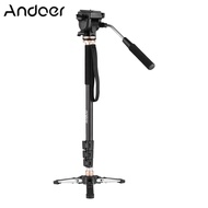 Andoer 173เซนติเมตร/68นิ้วการถ่ายภาพ Monopod ยืนอลูมิเนียม6กิโลกรัมความจุโหลดที่ถอดออกได้ขาขาตั้งกล้