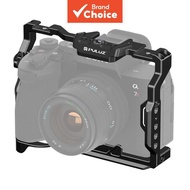For PULUZ Metal Camera Cage Stabilizer Rig for Sony A7 Iv Ilce-7M4 A7M4 A7M3 A7R3 A7R Iii A7R5(BLACK