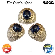 Batu Cincin Natural Permata Blue Sapphire Afrika
