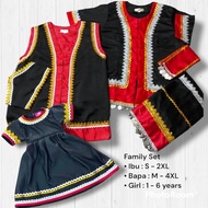 Baju Tradisional Bidayuh set