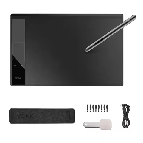 A30 Graphics Drawing Tablet 10 X 6 Inch Large Active Area Smart Gesture Touch Control 8192 Levels Pr