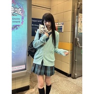 K Knitted Cardigan Japanese V-Neck Top Jacket JK Uniform