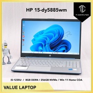 HP 15-dy5885wm Intel i5-1235U 8GB RAM 256GB NVMe SSD Win 11 Home Refurbished Laptop
