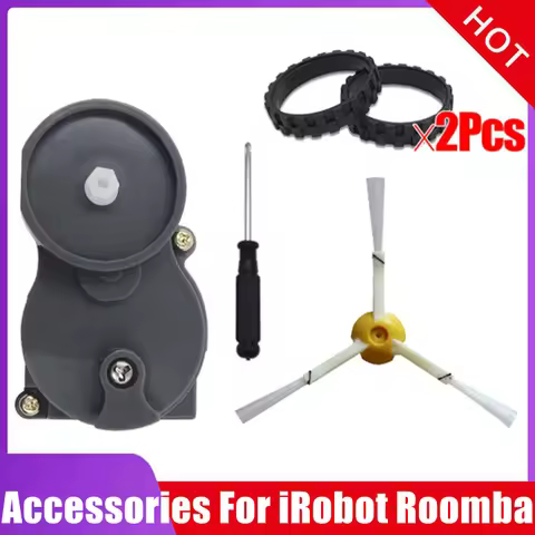 Upgraded Motor Brush Tire skin Replacement for irobot i7 E6 E5 Roomba 500 600 700 800 900 series rob