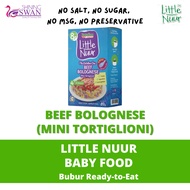 Little Nuur Beef Bolognese Makanan Bayi Bubur Ready To Eat Eatalian Express Baby food 100g Babyfood 