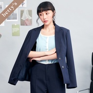 Betty's Betty's (45) Neat Tailoring Single-Breasted Blazer (Dark Blue)