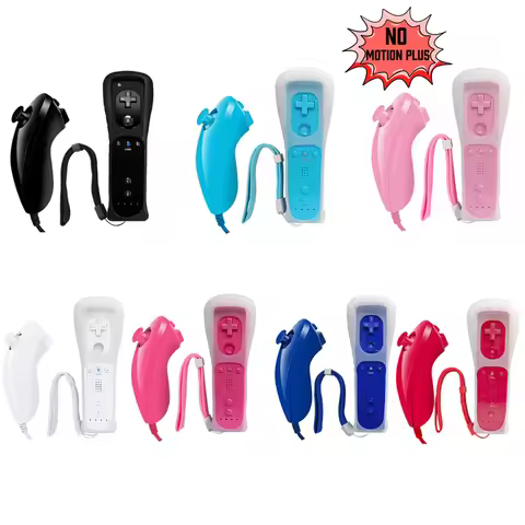 Without Motion Plus Remote Controller for Wii Remote Gamepad for Nintendo Wii Games Control with Sil