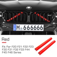 2Pcs Sport Sticker Car Front Grille Nose Trim Air Inlet Bar Strip Vent For BMW F20 F21 F22 F23 F30 F