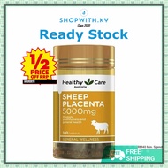 [现货+包邮 Date: 02/2026] Healthy Care 羊胎素胶囊 Sheep Placenta 5000mg ( 100 Tablet ) (Made In Australia )