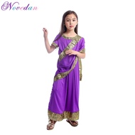 Indian Sari Girls Dresses Cosplay Costume Kids Child Saree Indian Bollywood Princess Masquerade Hall