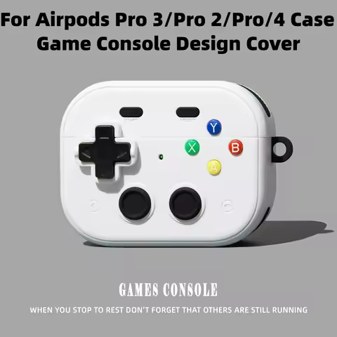 3D Game Design for AirPods Pro 3/Pro 2/Pro/4 Earphone Case with Cleaning Kit Protection Silicone Cov