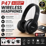 P47 Bluetooth Wireless Headphones Over Foldable Headset With Mic Sport Stereo Headset