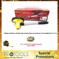SENSUI Adjustable Distance Measuring Wheel 6" /8"/12" Roller Counter Surveyor Zero Clearing 5 digit