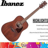 Ibanez Guitar Ibanez AW54 Artwood series Artwood Traditional Acoustic Guitar AW54-OPN gitar kapok gitar akustik tong