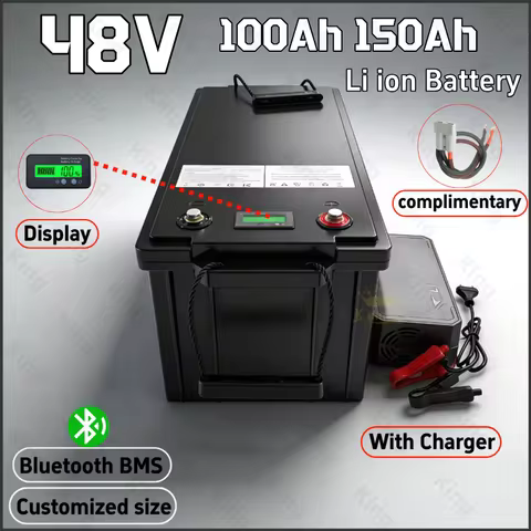 King-48v 100Ah 150AH li-ion Lithium Replace power battery 5kwh 7kwh for Golf cart backup RV EV inver