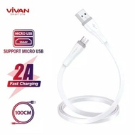 Vivan Kabel Data 2A 30cm 100cm 200cm Micro USB, Type-C, Lightning
