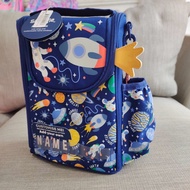 Smiggle Strap Lunch Box - Blue Space