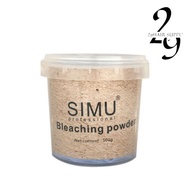 Simu Professional Bleaching Powder 500g Simu Bleach Salon Professional Serbuk Peluntur Rambut Blond 