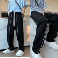 2-Stripe Clip Pants - Pant 2 Line Wide Leg Pants Made of Stretch Khaki Unisex Both Men & Women