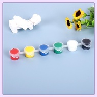 Cat Akrilik Set 6/12 Warna Lukis Kanvas/Cat Air Anak/Cat Air Lukis Set Lengkap + Kuas/Cat Warna Luki
