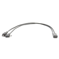 Mini USB Splitter Cable Mini 5p Female to Mini 5p Male+micro Male Charger Cord Converter Charging Co