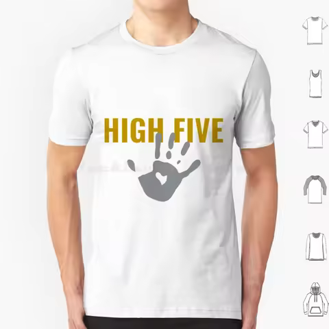 Hi Five T Shirt Big Size 100% Cotton Seinfeld Jerry Seinfeld Kramer George 90s Sitcom Funny Tv Elain