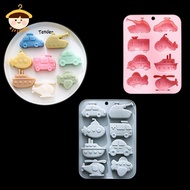 〔8C05〕 8 Cavity Transportation Theme Silicone Molds Car Airplane Ship Shaped Candy Mold Candy Chocol