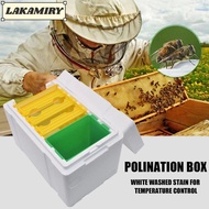 LAKAMIRY Queen Bee Breeding Box, Box Bee Mating Box Foam Bee Hive Box Beekeeper Garden Pollination B